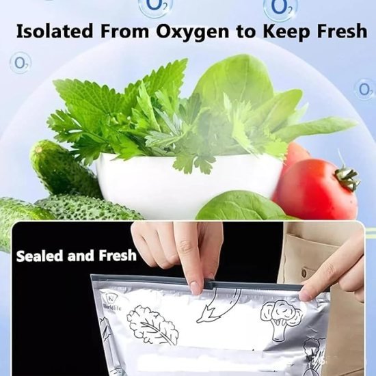 10 pcs Reusable Aluminum Foil Bag Food Storage
