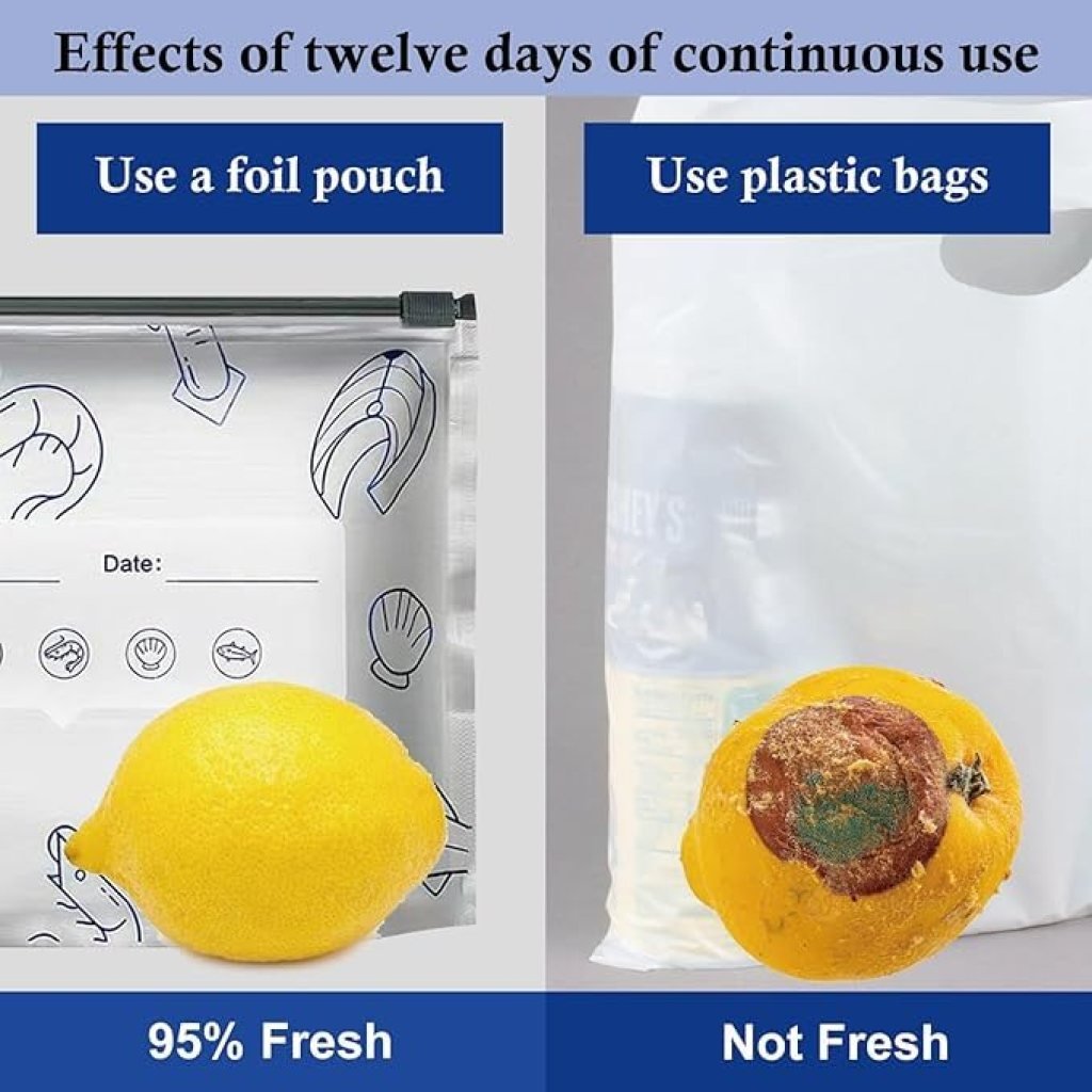 10 pcs Reusable Aluminum Foil Bag Food Storage