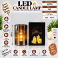 LED Candle Lamp with Metallic Holder Pack of 3