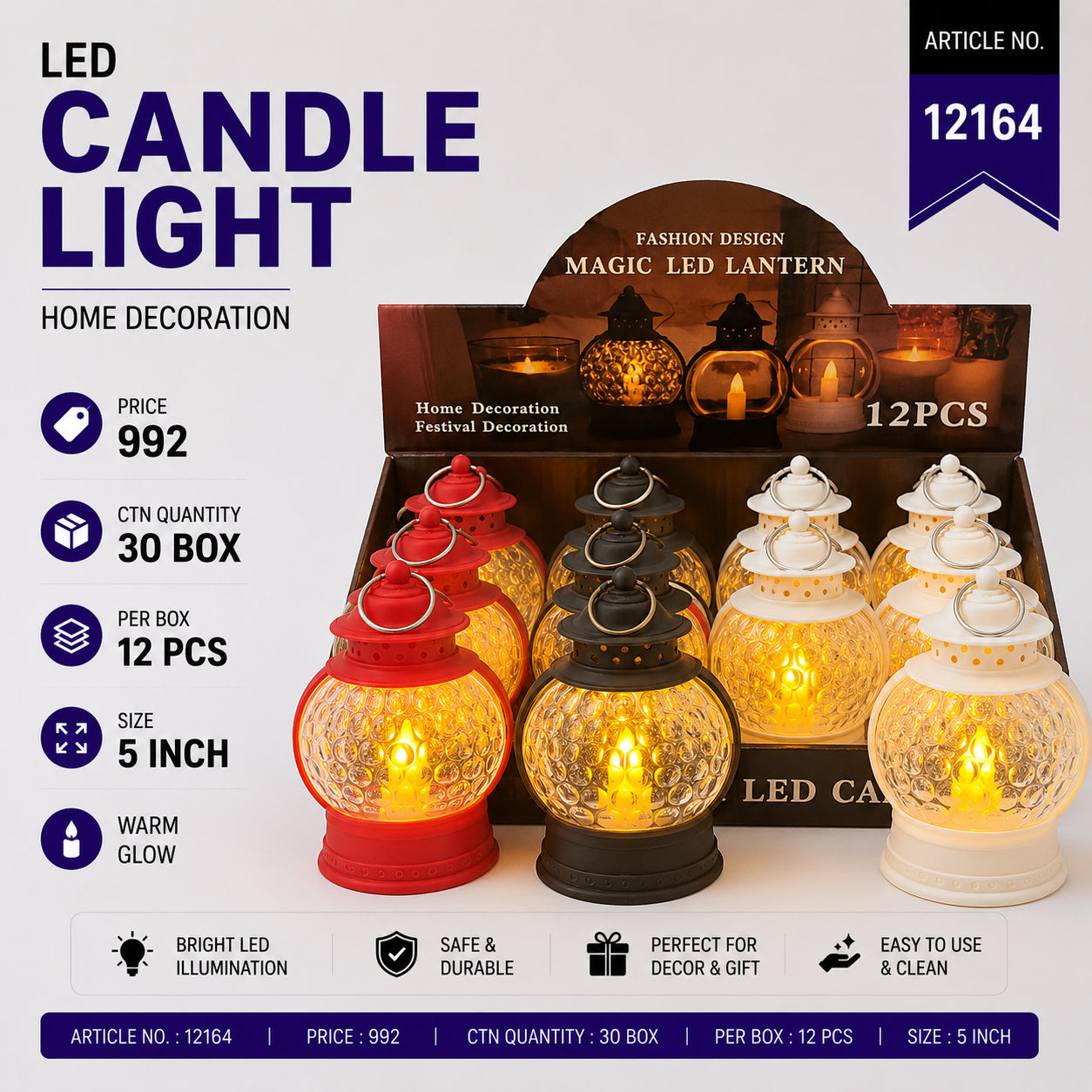 12164 (30) (12PC BOX)-CANDLE