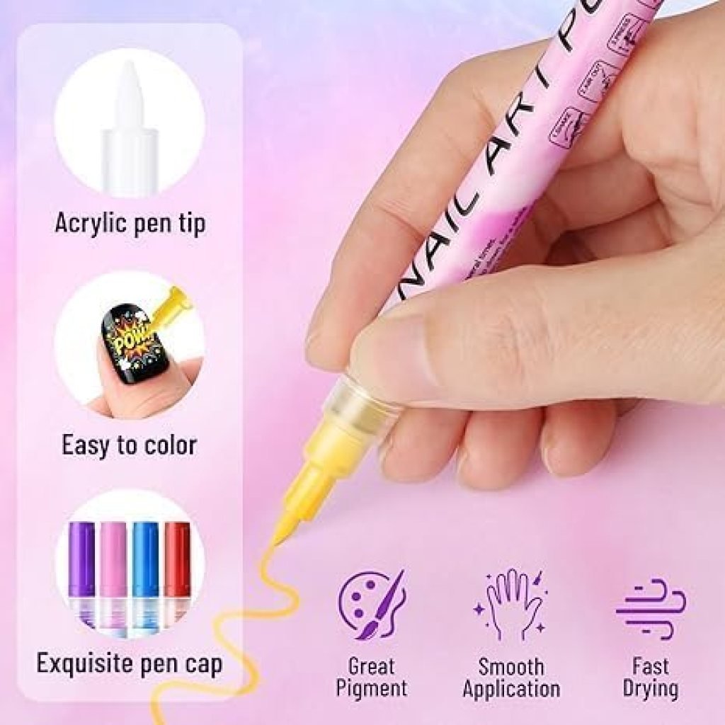 12 Color Nail Art Maker Pen