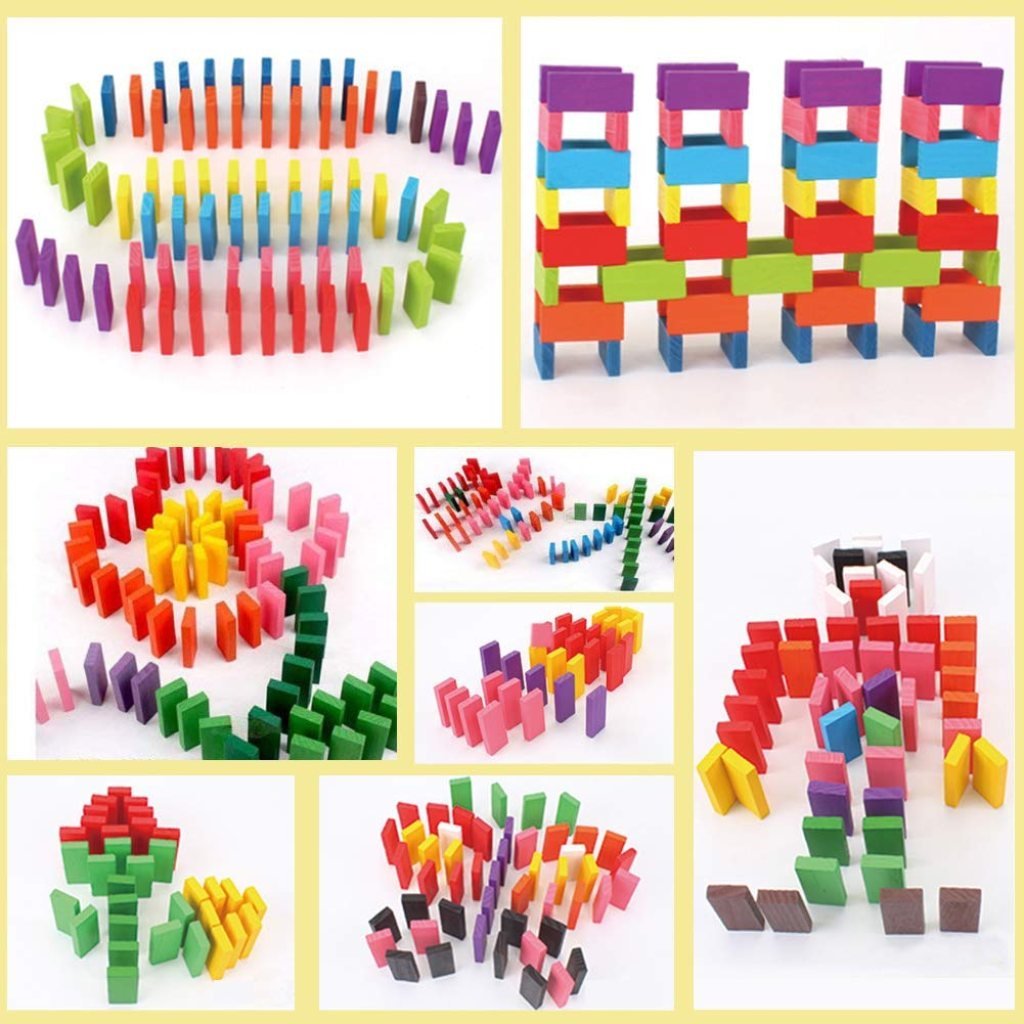 120 pcs Wooden Domino Game