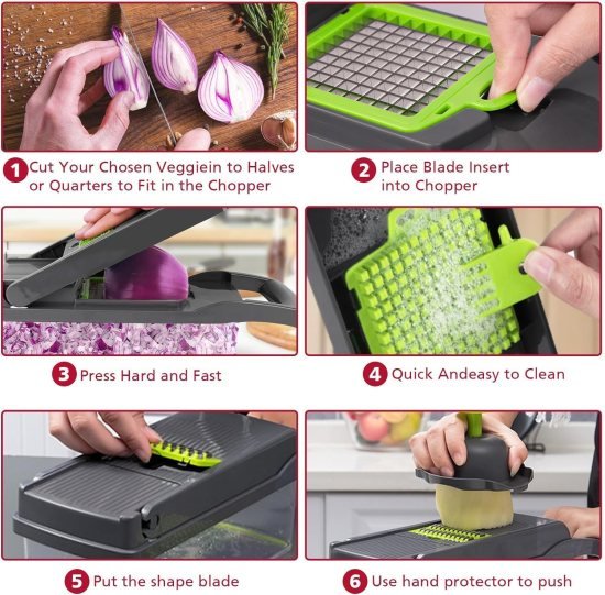 14 In 1 Chopper Nicer Veggie Slicer Dicer - 1470