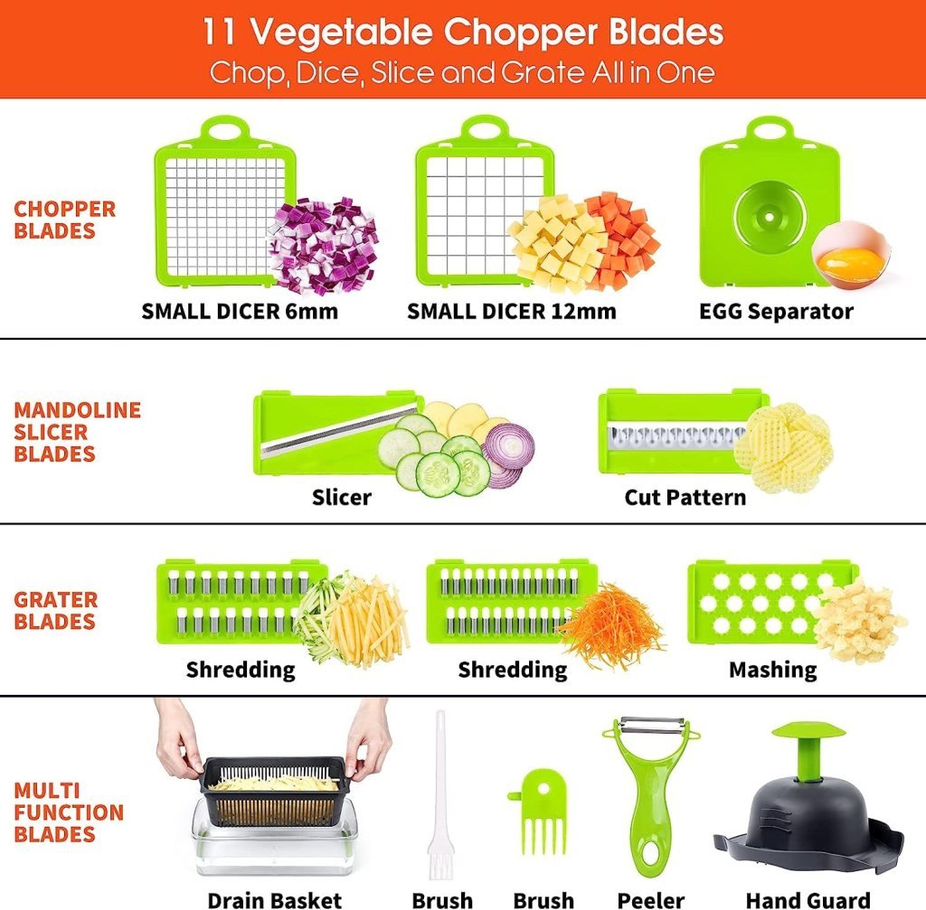 14 In 1 Chopper Nicer Veggie Slicer Dicer - 1470