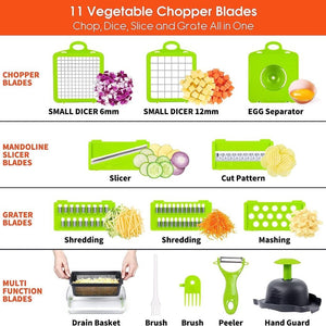 14 In 1 Chopper Nicer Veggie Slicer Dicer - 1470