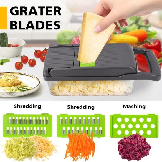 14 In 1 Chopper Nicer Veggie Slicer Dicer - 1470