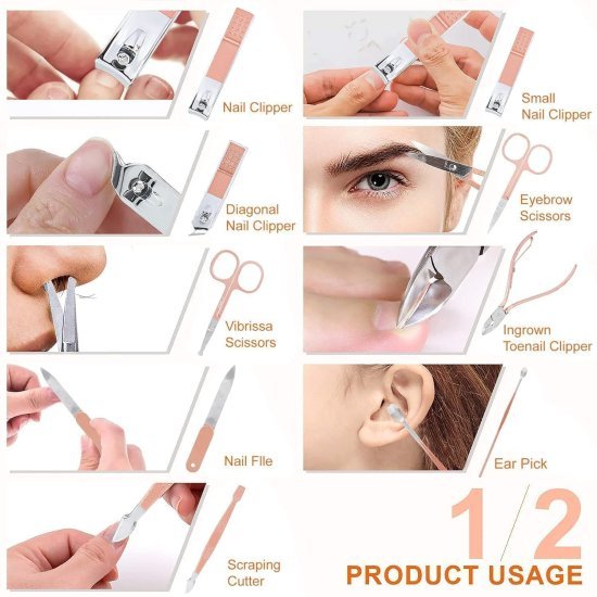 16 in 1 Manicure Set Nail Cutter