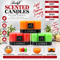Scented Pillar Candle Pack of 3