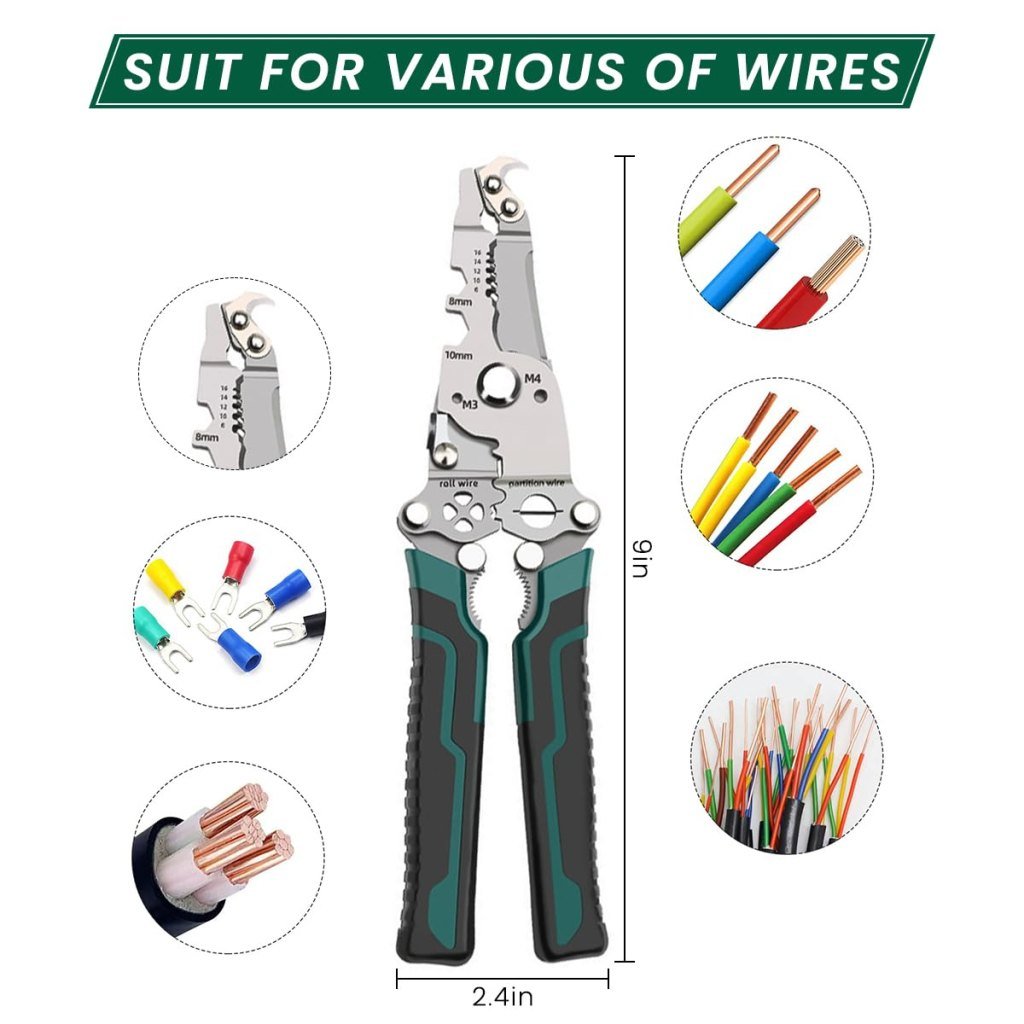 18 In 1 Folding Wire Stripper Tool