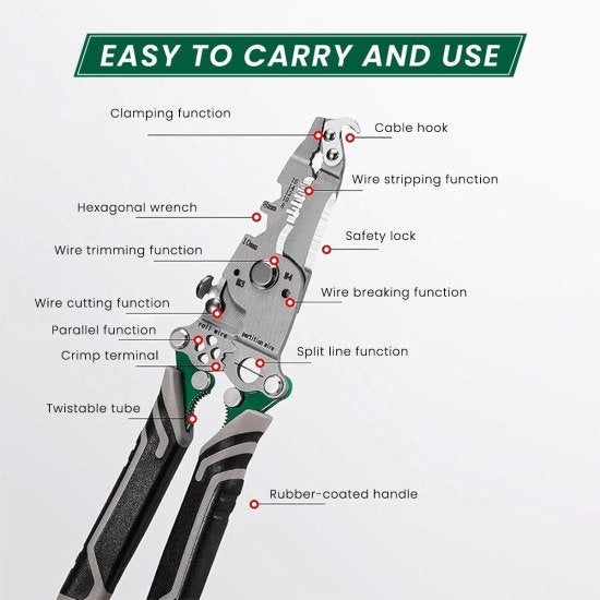 18 In 1 Folding Wire Stripper Tool