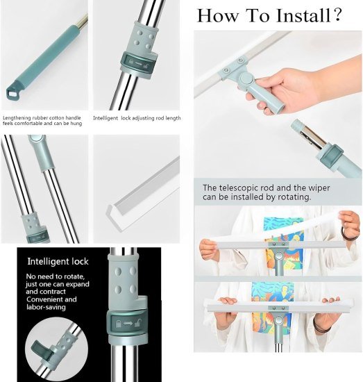 180 Rotate Slim Floor Wiper