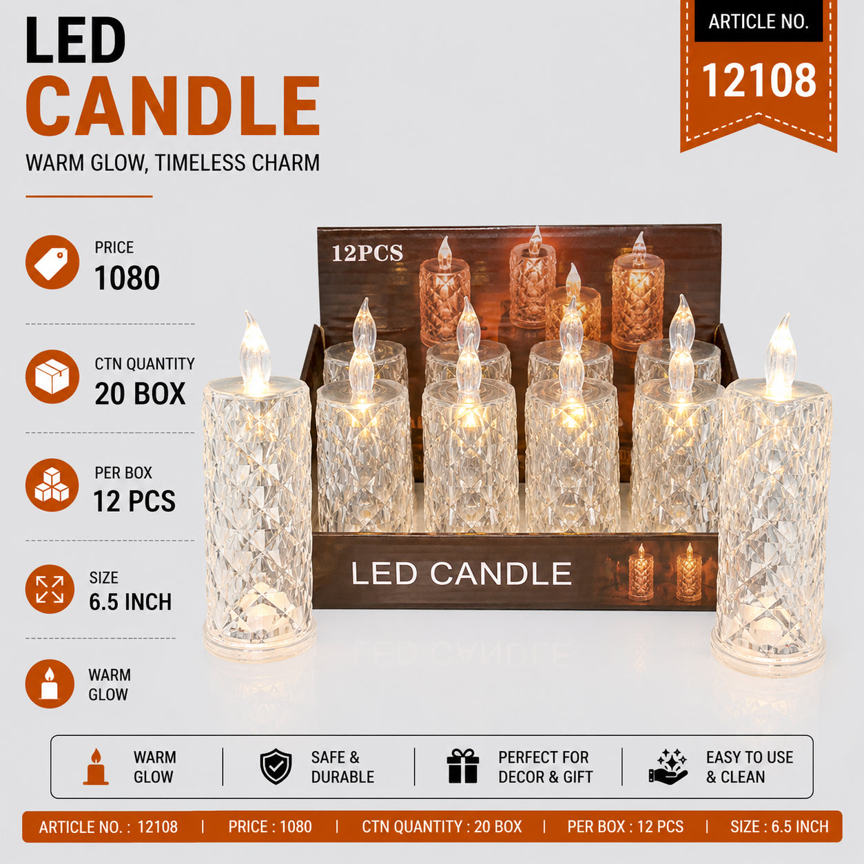 12108 (20) (12PC BOX)-CANDLE