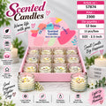 Floral Scented Glass Jar Candles Pack of 12