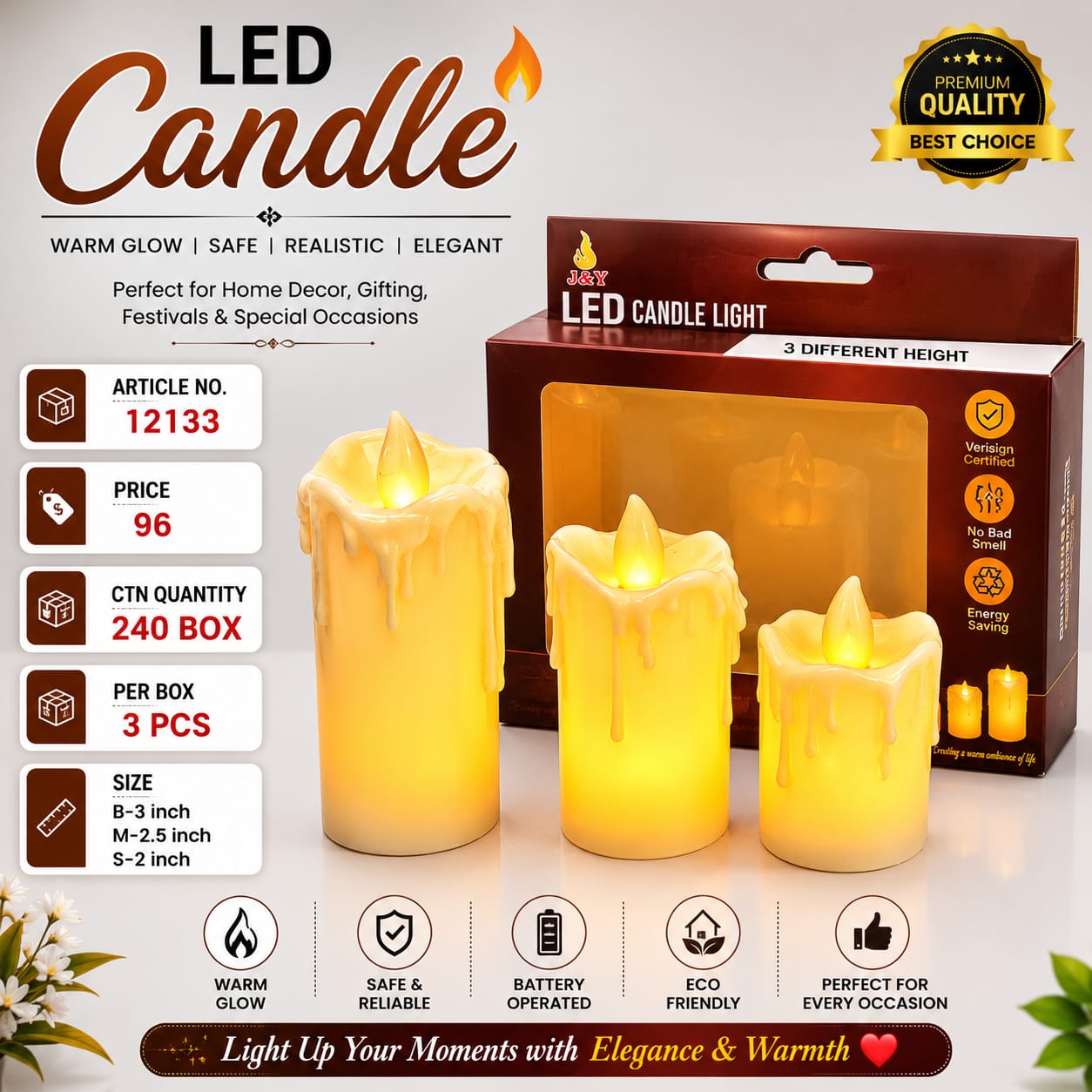 12133 (240) (3PC BOX)-CANDLE