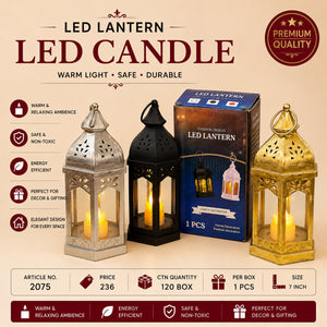 Decorative LED Lantern Pack of 3