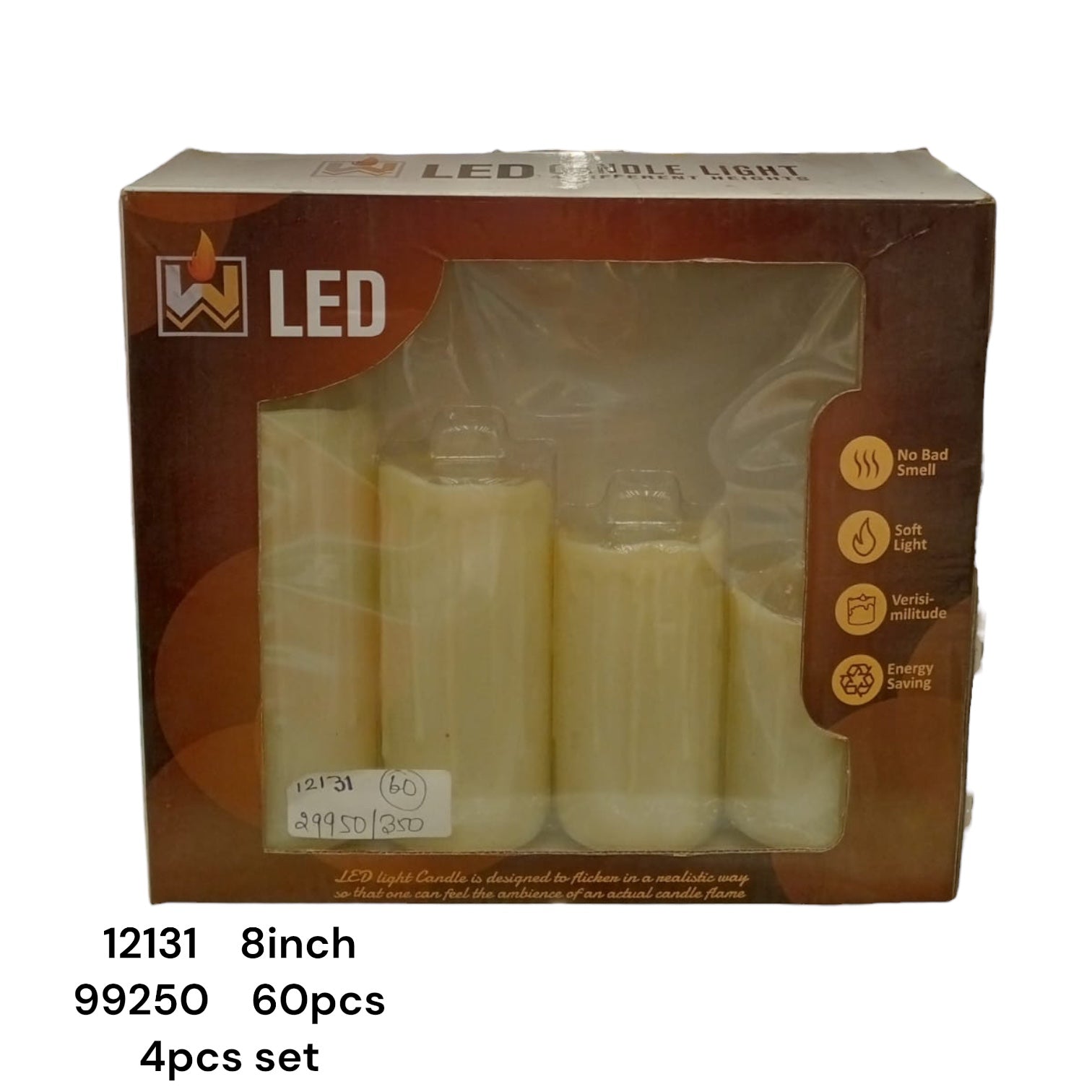 12131 (60) (4PC SET)-FLICKERING CANDLE
