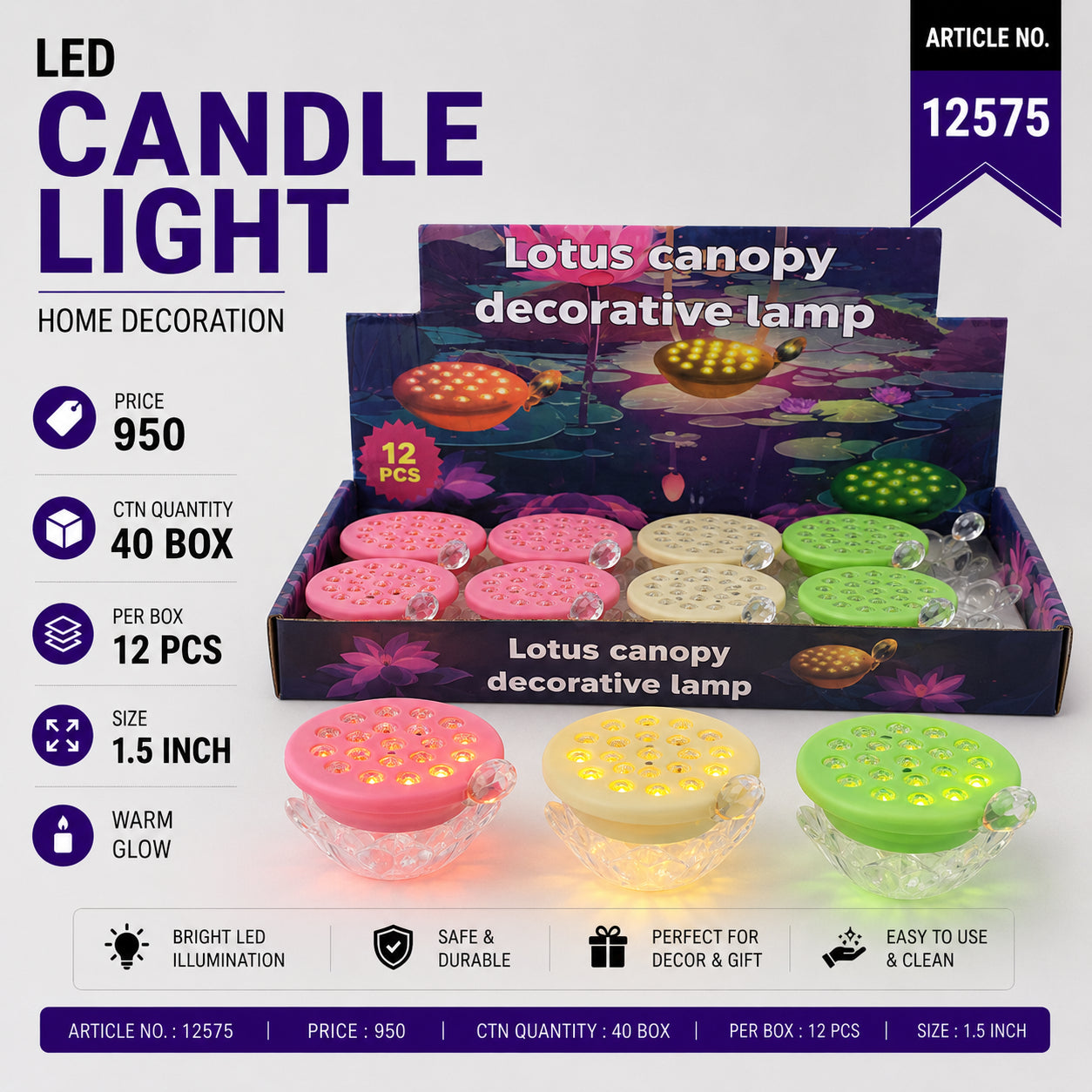 12575 (40) (12PCS/1BOX)-CANDLE