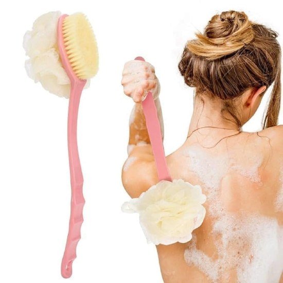 2 in 1 Bath Brush Back Body Scrubber