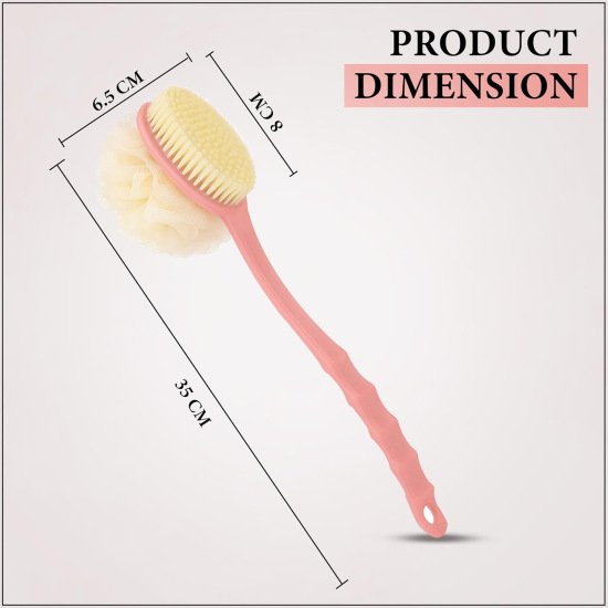 2 in 1 Bath Brush Back Body Scrubber
