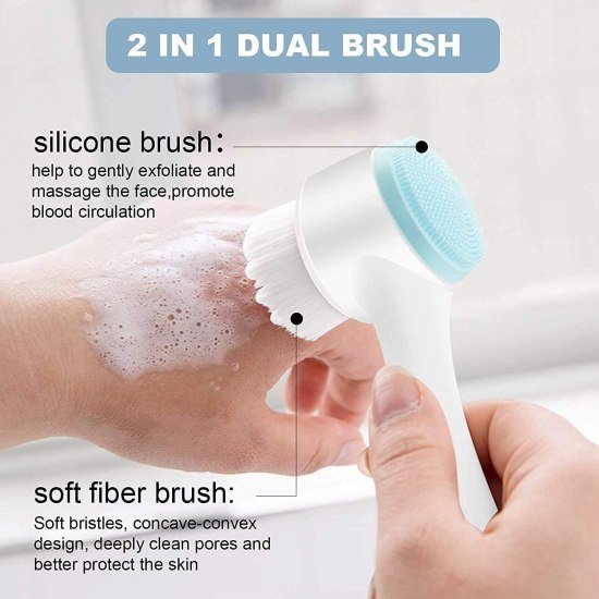 2 in 1 Face Scrubber Brush