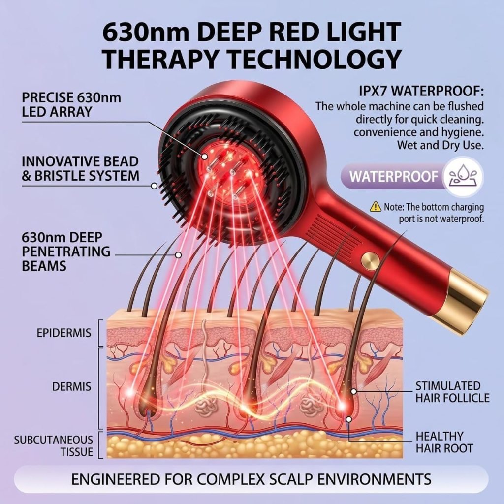 Head Scalp Electric Massager Oil Applicator Comb
