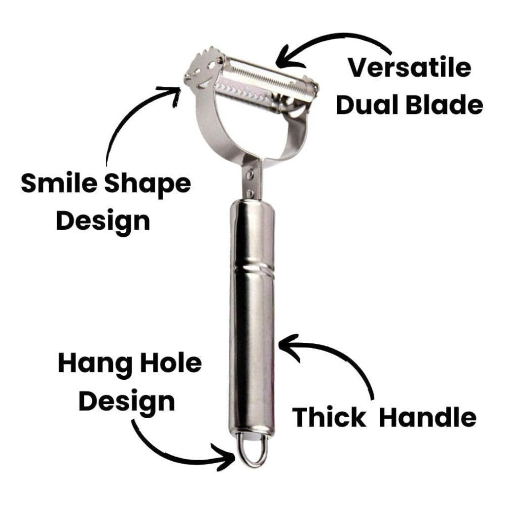 2 In 1 Stainless Steel Vegetable Fruit Peeler