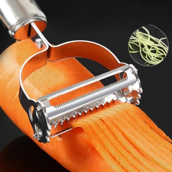 2 In 1 Stainless Steel Vegetable Fruit Peeler