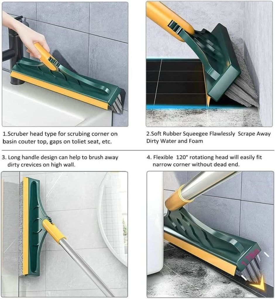2 in 1 tile cleaning brush Wiper