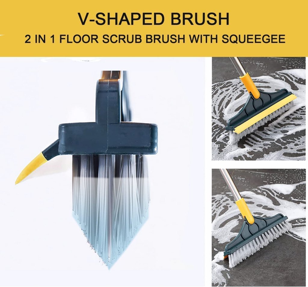 2 in 1 tile cleaning brush Wiper