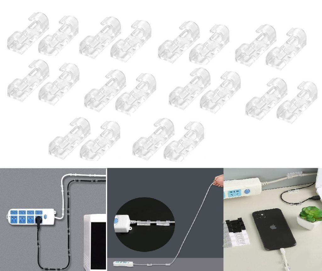 20 pcs Cable Clip Organizer