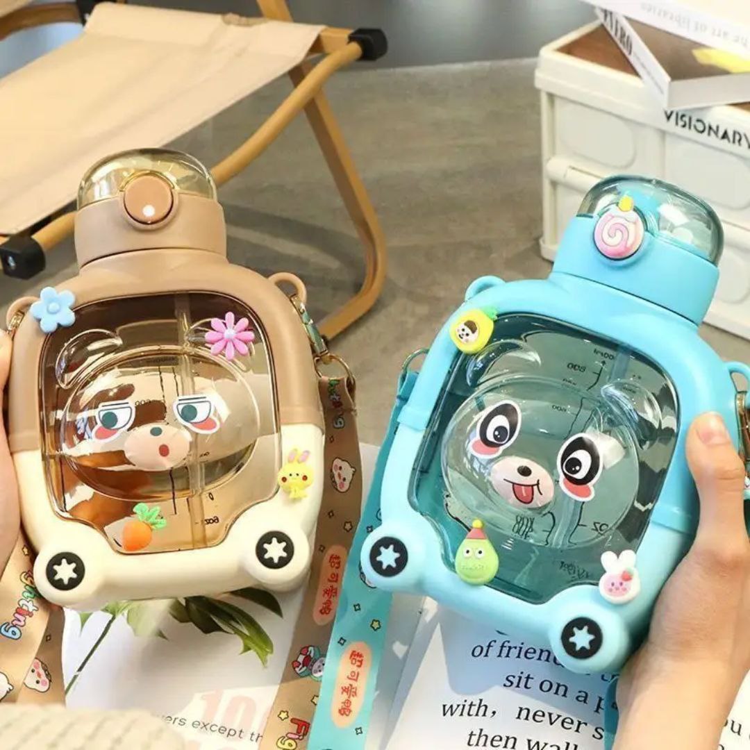 Unique Bazar: 2in1 Kids Premium Sipper Bottle