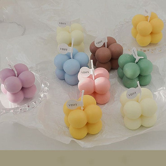 Unique Bazar: Bubble Cube Set (16Pcs) - Artisanal Decor