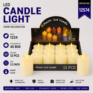 12574 (40BOX/CTN) (12PC/BOX)-CANDLE