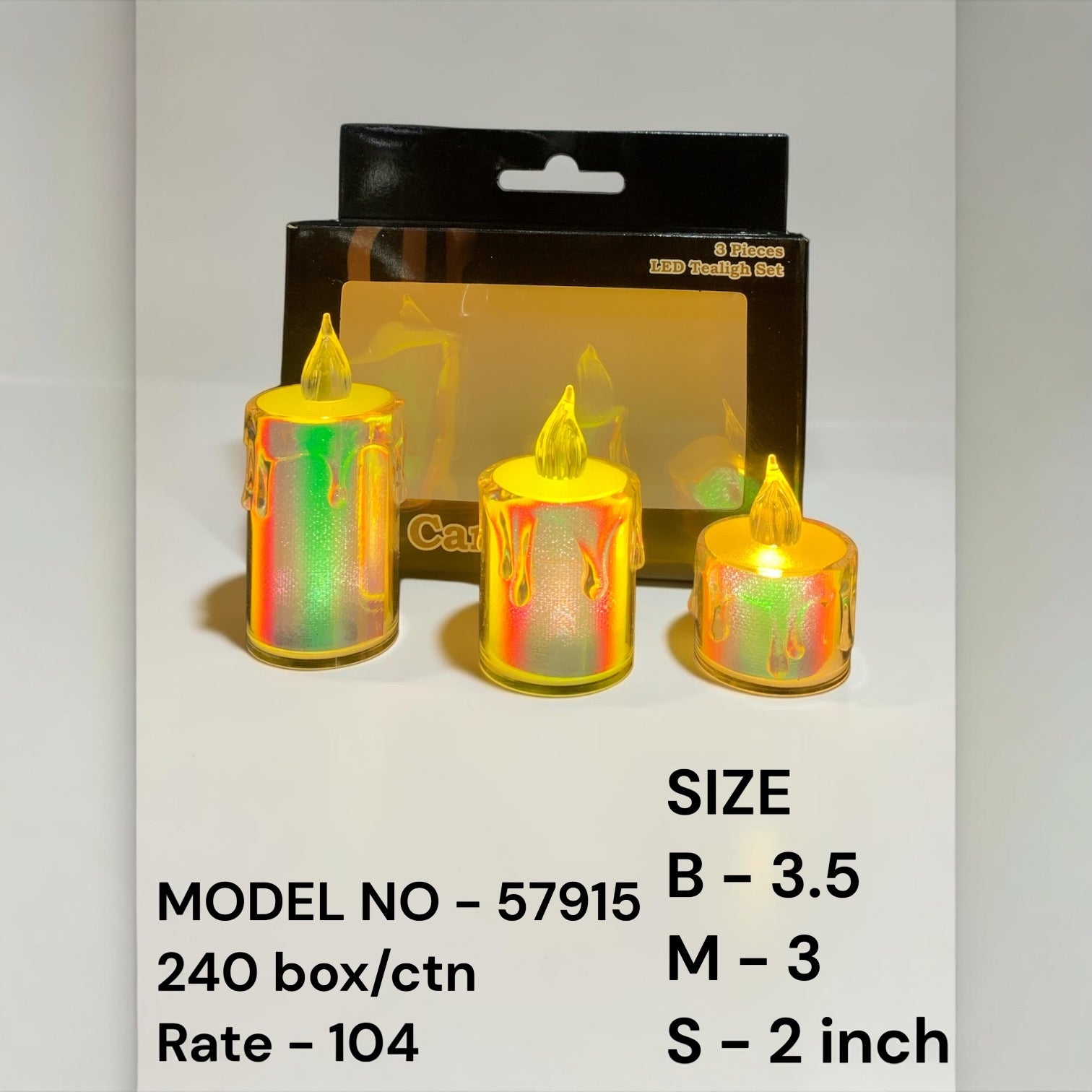 57915 (240)(3PC BOX)-CANDLE