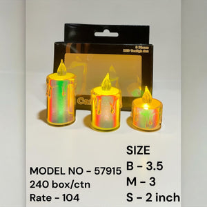 57915 (240)(3PC BOX)-CANDLE