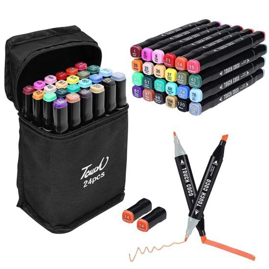 24 pcs Color Markers Pen