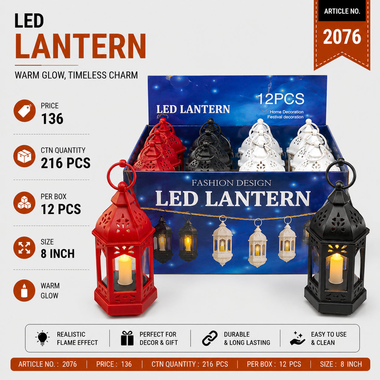 2076 (216)-LED CANDLE