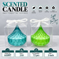 Faceted Teardrop Scented Candle Pack of 3