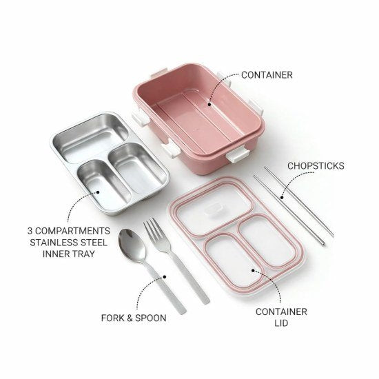 3 Compartment Lunch Box