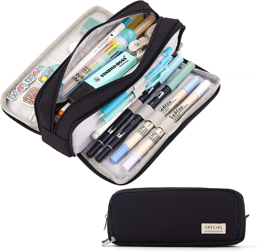 3 Compartment Pencil Pouch