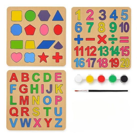 3 pcs Puzzle Set with Color