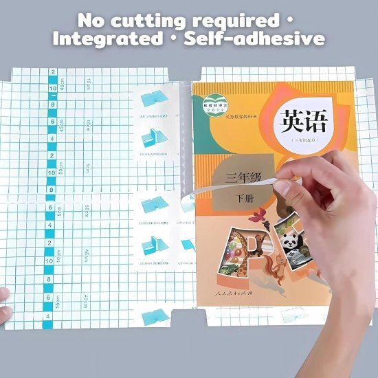 30pcs Waterproof Plastic Book Cover