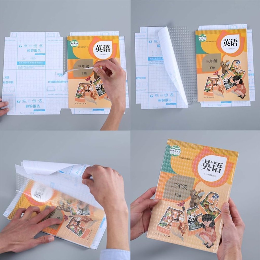 30pcs Waterproof Plastic Book Cover