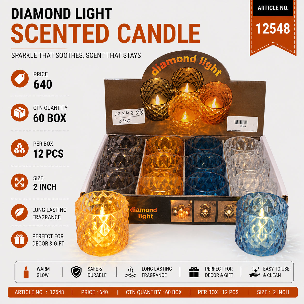 12548 (60)(12PCS/1BOX)-CANDLE