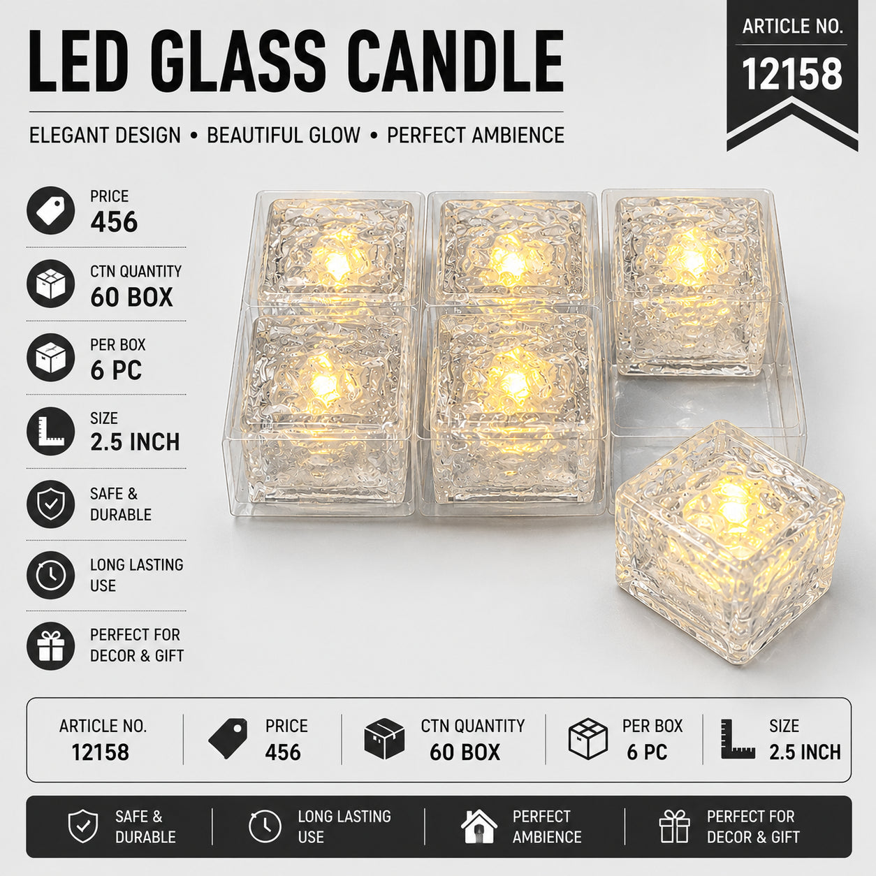 12158 (60) (6PC BOX)-CANDLE
