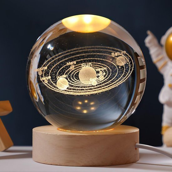 3D Crystal Ball Night Lamp