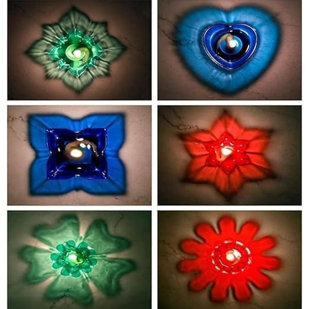 3D Reflection Diyas 12 Pcs