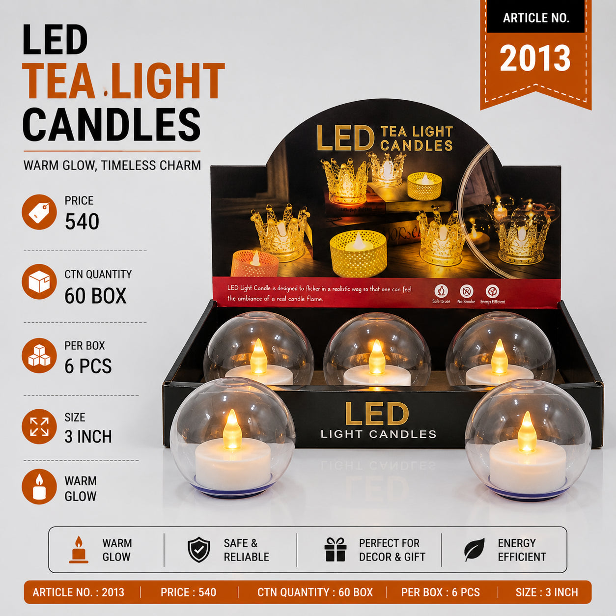 2013 (60)(6PC BOX)-LED CANDLE