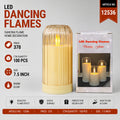 LED Dancing Flame Candle Lantern Pack of 3