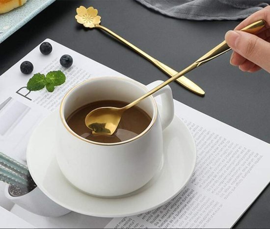 4 pcs Golden Spoon Set